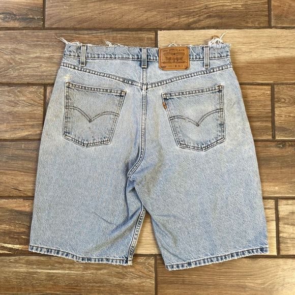 Vintage levi's orange tab 550 denim jorts - Picture 1 of 4
